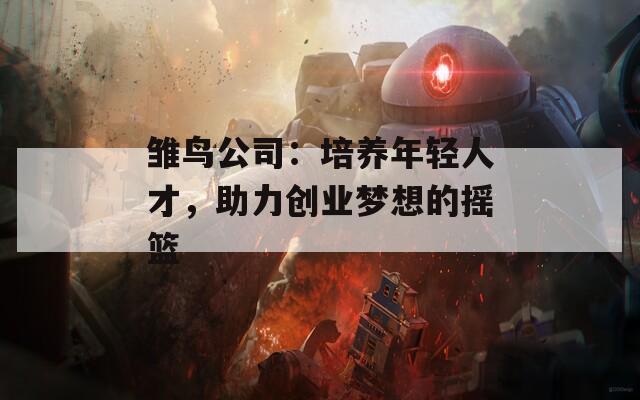 雏鸟公司：培养年轻人才，助力创业梦想的摇篮