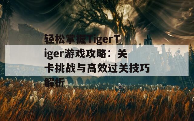 轻松掌握TigerTiger游戏攻略：关卡挑战与高效过关技巧解析