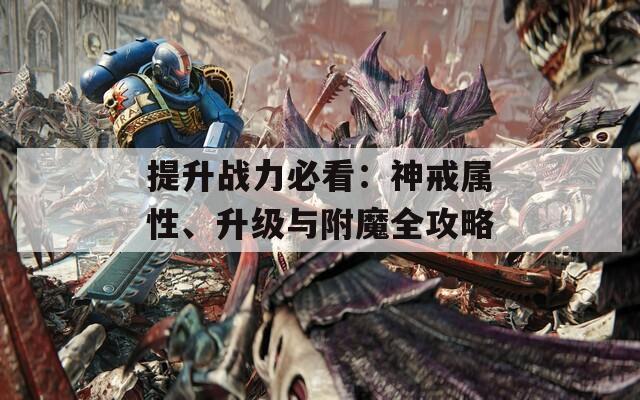 提升战力必看：神戒属性、升级与附魔全攻略  第1张