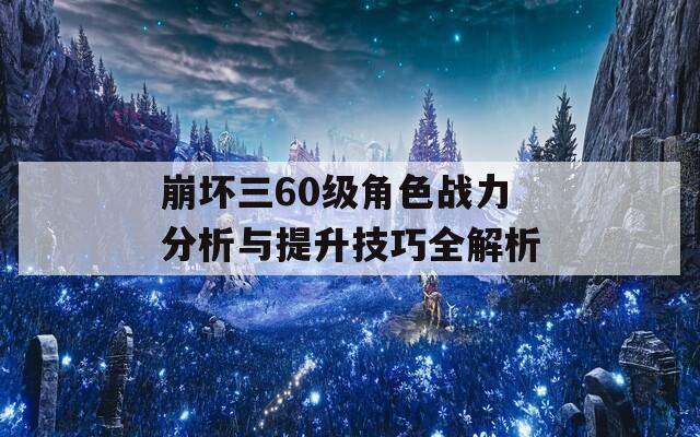 崩坏三60级角色战力分析与提升技巧全解析