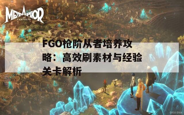 FGO枪阶从者培养攻略：高效刷素材与经验关卡解析