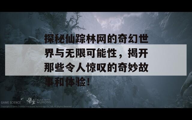 探秘仙踪林网的奇幻世界与无限可能性，揭开那些令人惊叹的奇妙故事和体验！