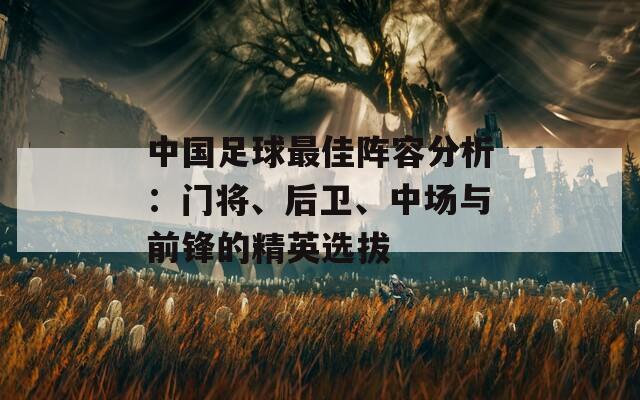 中国足球最佳阵容分析：门将、后卫、中场与前锋的精英选拔