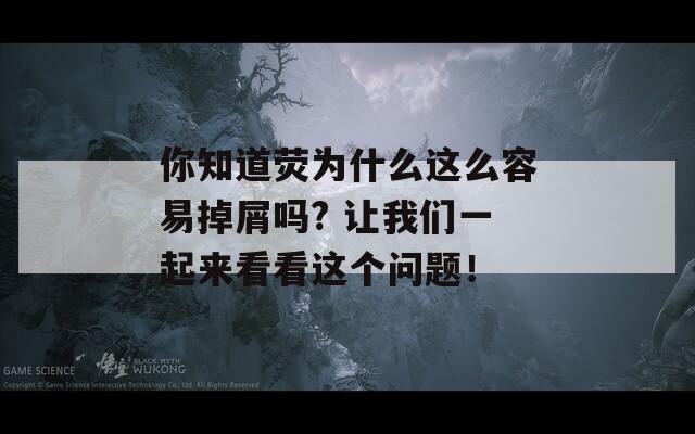 你知道荧为什么这么容易掉屑吗? 让我们一起来看看这个问题！