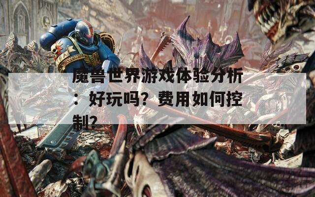 魔兽世界游戏体验分析：好玩吗？费用如何控制？