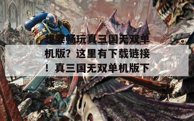 想要畅玩真三国无双单机版？这里有下载链接！真三国无双单机版下载