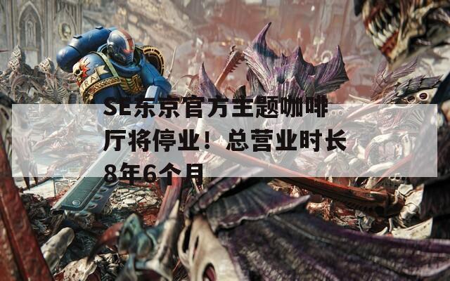 SE东京官方主题咖啡厅将停业！总营业时长8年6个月