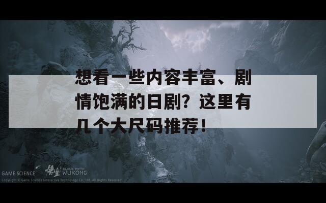 想看一些内容丰富、剧情饱满的日剧？这里有几个大尺码推荐！