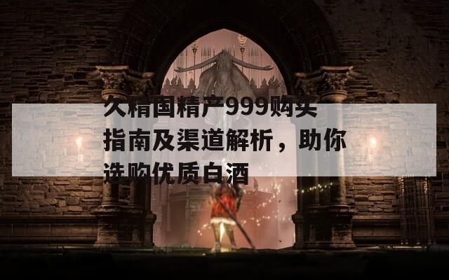 久精国精产999购买指南及渠道解析，助你选购优质白酒